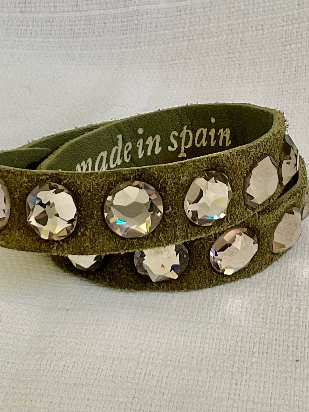 PEDRO GARCIA Swarovski and Suede Wrap Bracelet/Choker - Picture 3 of 14